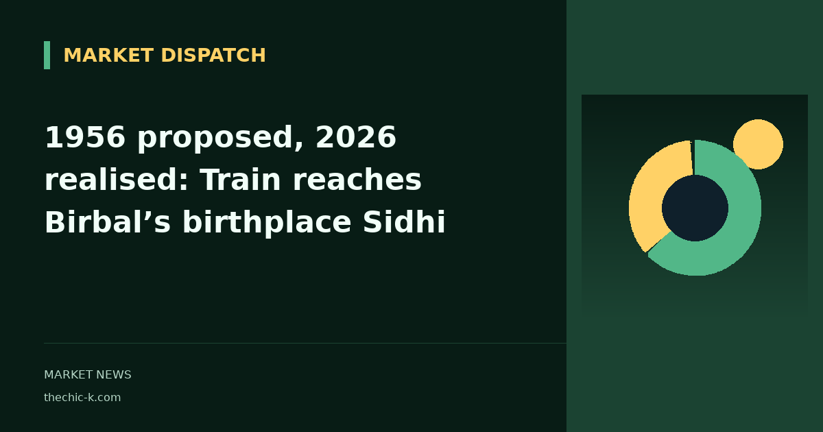 1956 proposed, 2026 realised: Train reaches Birbal’s birthplace Sidhi