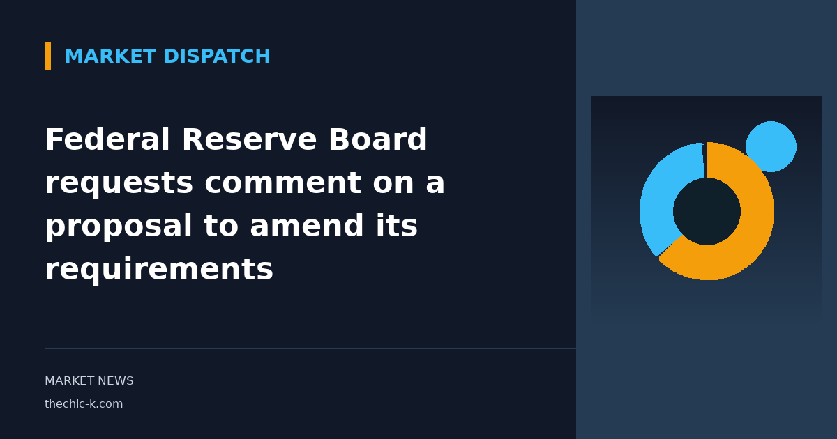 Federal Reserve Board requests comment on a proposal to amend its requirements