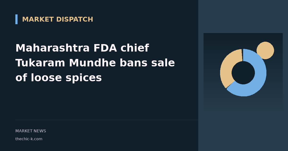 Maharashtra FDA chief Tukaram Mundhe bans sale of loose spices