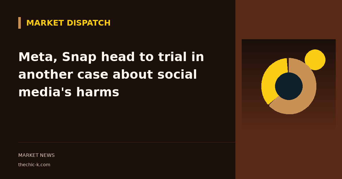 Meta, Snap head to trial in another case about social media's harms
